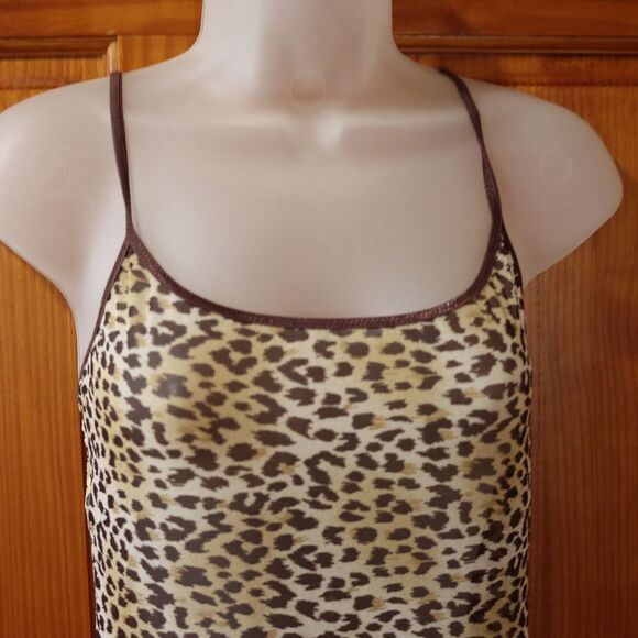 Marilyn Monroe Leopard Print Sheer Bodysuit Large Sheer Animal Statement Piece - Picture 4 of 14